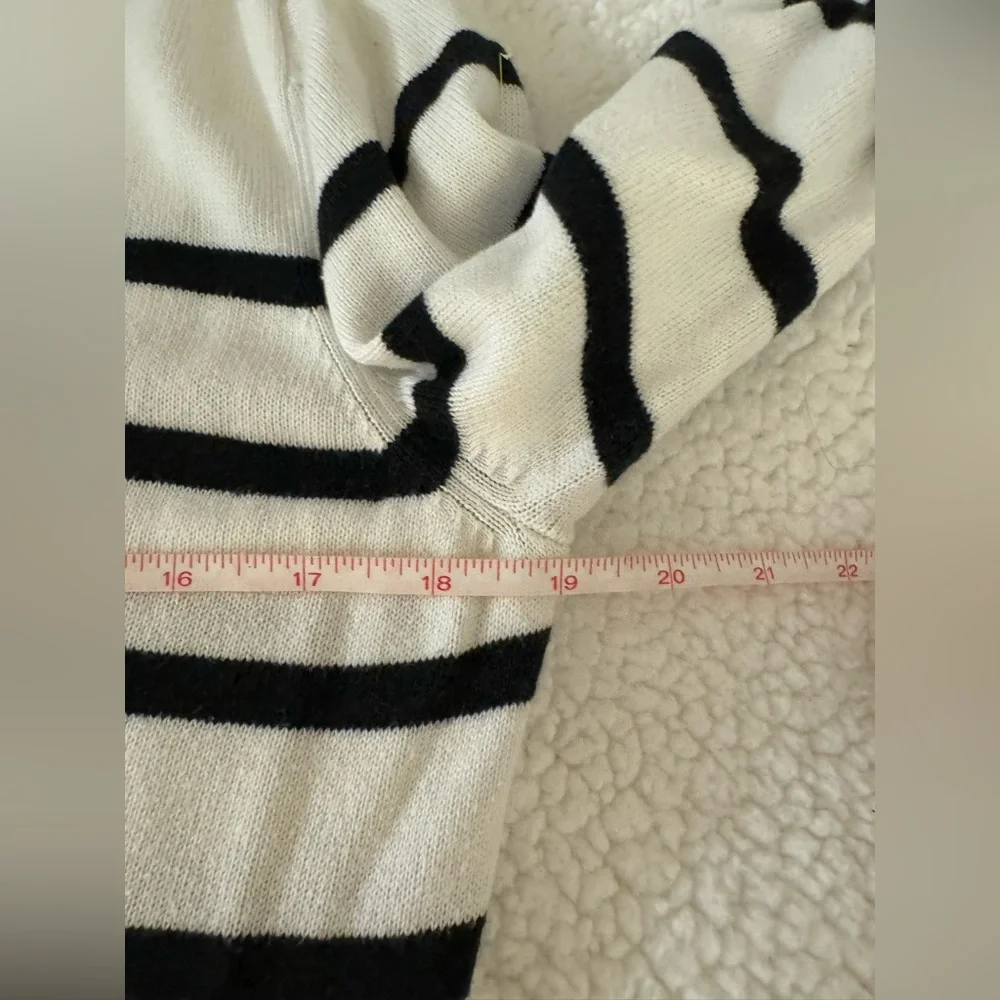 Anthropologie Numph white/black cardigan - Picture 7 of 8